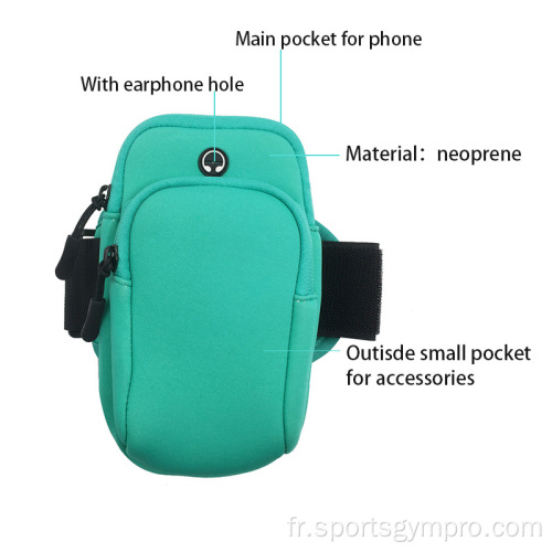 Support de téléphone de sac à bras pour courir